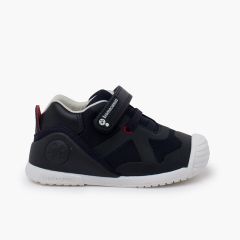 Zapatillas Biomecanics tira adherente cordón elástico Azul Marino