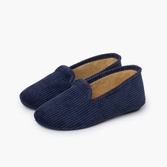 Zapatillas casa tipo kung-fu pana Azul Marino