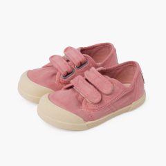 Zapatillas puntera barefoot cierre adherente Rosa Viejo