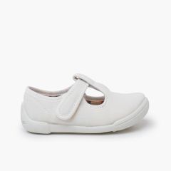 Pepitos barefoot tira adherente piso blanco Blanco