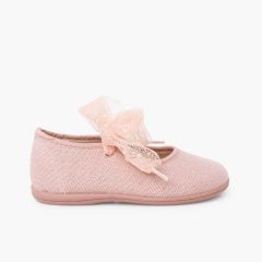 Merceditas lazada tul plumeti Rosa Palo