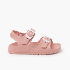 Sandalias agua Garvalín hebillas Rosa