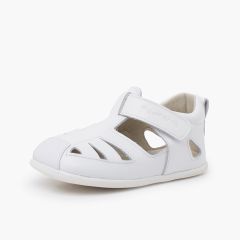 Sandalia napa blandita suela fina Blanco