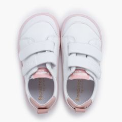Zapatillas Blanditos tiras adherentes tallas altas  Blanco y Rosa