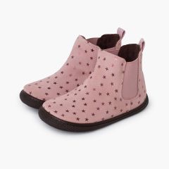 Botas barefoot niña con estrellas Rosa