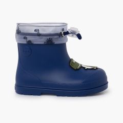 Botines de agua ajustables dino barefoot Azul Jeans