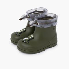 Botines de agua ajustables dino barefoot Kaki