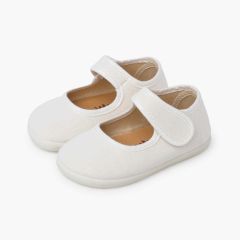 Merceditas barefoot lino fino Crudo