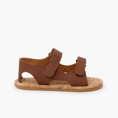 Sandalias niños piso corcho Blanditos Cuero
