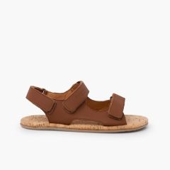 Sandalias piso corcho Blanditos tallas altas Cuero