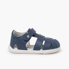 Sandalias blanditas Garvalín tipo cangrejera Azul Jeans