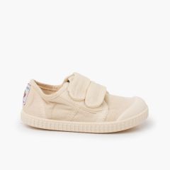 Zapatillas lona barefoot wide piso al tono Marfil