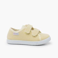Zapatillas lona rústica efecto lavado Banana