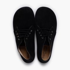 Botas barefoot serraje cordones Negro