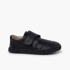 Zapatos colegiales barefoot puntera reforzada Negro