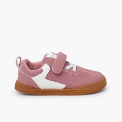Deportivo microfibra Blanditos suela caramelo Rosa