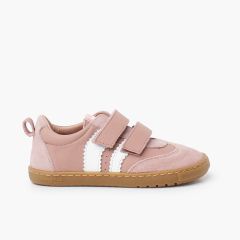 Zapatillas Blanditos bandas laterales suela caramelo Rosa