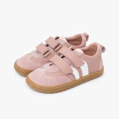 Zapatillas Blanditos bandas laterales suela caramelo Rosa