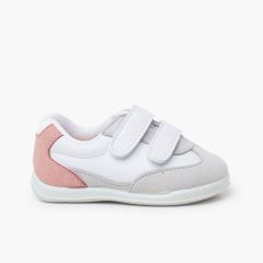Zapatillas Deportivas Minimalistas Talonera Colores Rosa