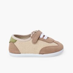 Zapatillas barefoot combinadas cordones elásticos Tierra