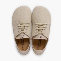 Blucher barefoot lino cordones tallas altas Crudo