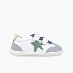 Zapatillas primeros pasos barefoot estrella Combi azul
