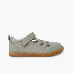 Sandalias deportivas Blanditos piel niños Verde