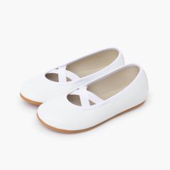 Bailarinas ballet barefoot Comunión Blanco