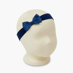 Diadema elástico turbante lazo Azul Marino
