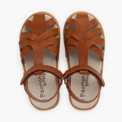 Sandalias cangrejeras barefoot napa Cuero