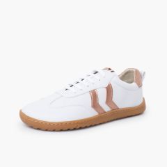 Deportivas barefoot cordones tallas altas Bronce