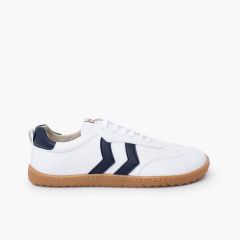 Deportivas barefoot cordones tallas altas Azul Marino