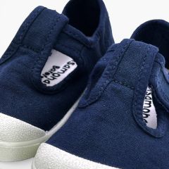 Pepitos barefoot lona lavada niños Azul Marino