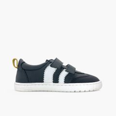 Zapatillas bandas laterales Blanditos tallas altas Azul Marino