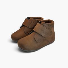 Botitas pisacacas barefoot niños efecto piel Cuero