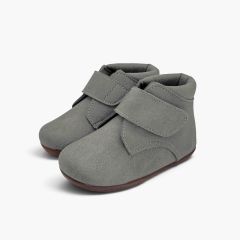 Botitas pisacacas barefoot niños efecto piel Gris