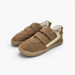 Zapatillas barefoot efecto nobuck adorno lateral Roble