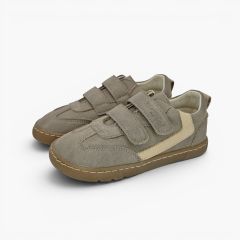 Zapatillas barefoot efecto nobuck adorno lateral Topo