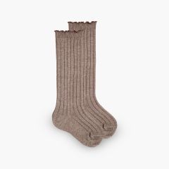Calcetines altos canalé curling Tronco