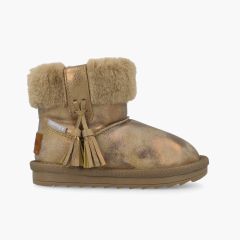 Botas niña tipo australianas borlas Topo