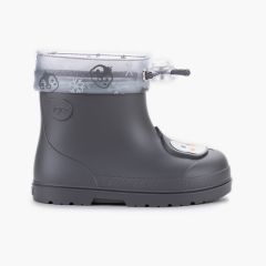 Botines de agua barefoot ajustables animales Antracita