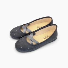 Bailarinas ballet serratex tachuelas Gris