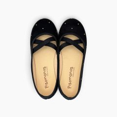 Bailarinas ballet serratex tachuelas Negro