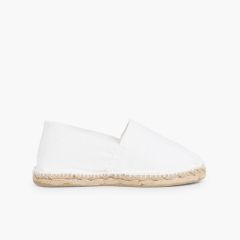 Alpargatas Niños y Mamas/Papas (T.35-45) Blanco