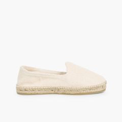 Alpargatas de Espiga Tallas Altas 34-45 Crudo