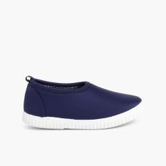 Zapatillas tipo neopreno niños Azul Marino