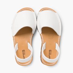 Menorquinas Niños Avarcas napa Blanco