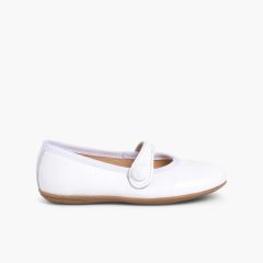 Merceditas Niña Piel Comuniones Blanco