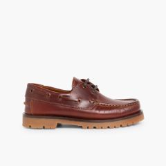 Náuticos Niño Cordones Marrón