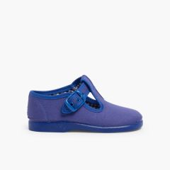 Sandalias Pepitos de Lona para Niños Azulón